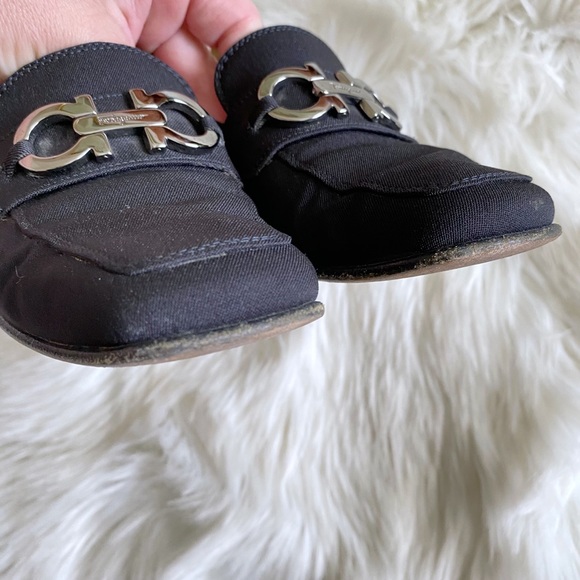 Salvatore Ferragamo Vintage Loafers Black 5.5 - Picture 5 of 8